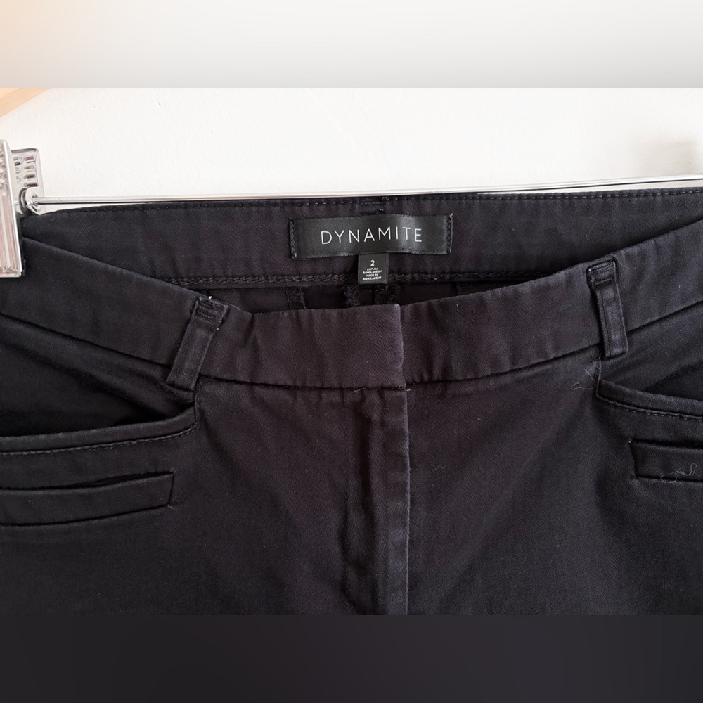 Dynamite Black Tailored Capri Pants - Size 2 - Picture 4 of 7